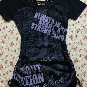 Women’s Black Short‑Sleeve Top